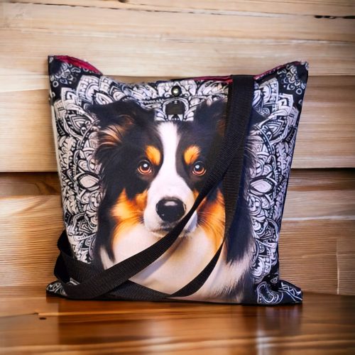 Border collie shopper táska