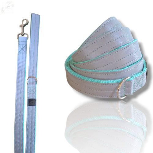 Türkiz fényvisszaverő póráz 