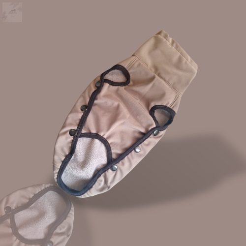 Taupe esőkabát tacsiknak XS 